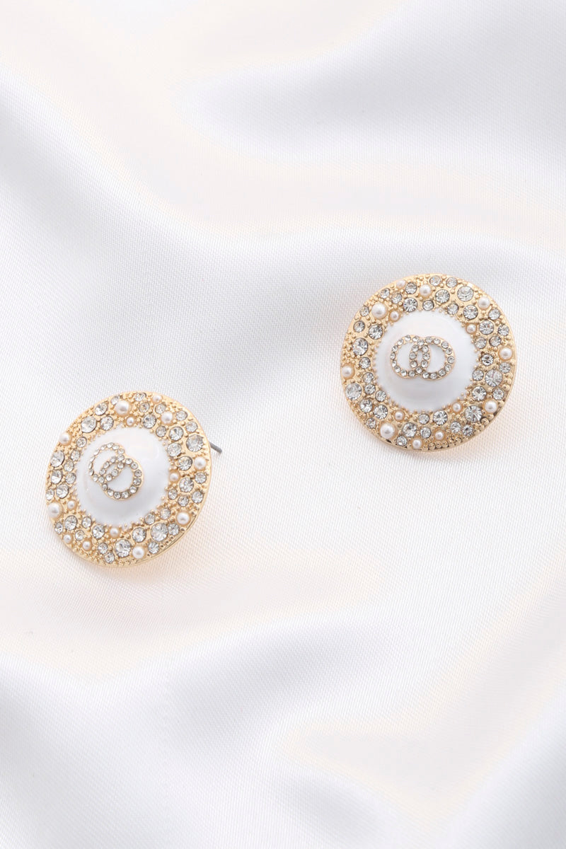 Double Circle Round Metal Earring