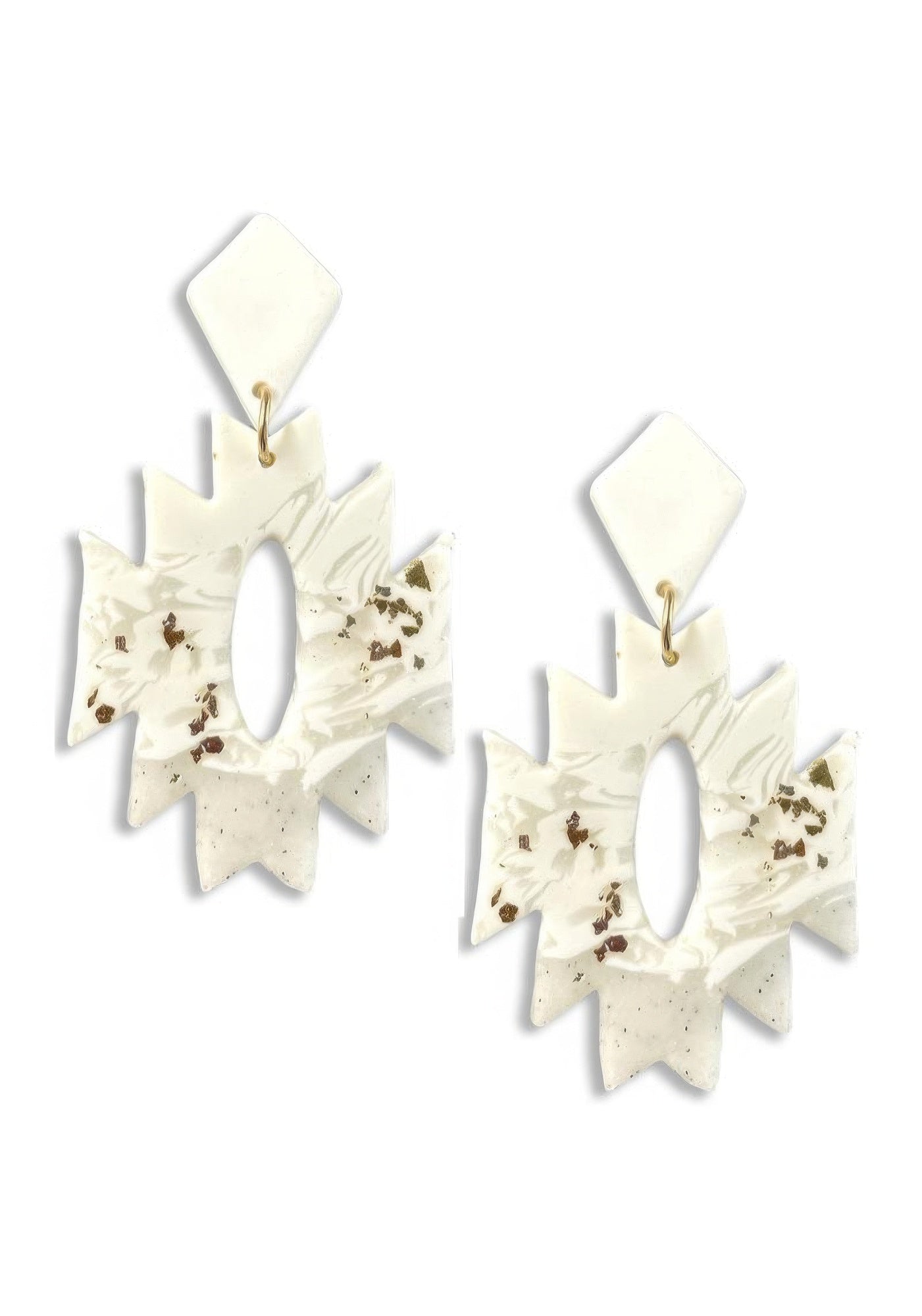 Rodeo western aztec shape dangle earring